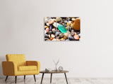 Leinwandbild 3-teilig Bunte Edelsteine XXL