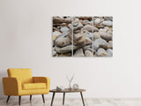 Leinwandbild 3-teilig Steinstapel XL