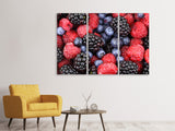 Leinwandbild 3-teilig Fruchtige Beeren