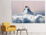 Leinwandbild 3-teilig Matterhorn in Wolken