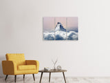 Leinwandbild 3-teilig Matterhorn in Wolken