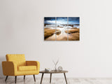 Leinwandbild 3-teilig Mystische Stimmung am Meer