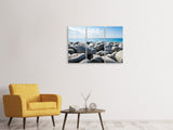 Leinwandbild 3-teilig Strand Steine