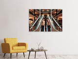 Leinwandbild 3-teilig Rolltreppe im Einkaufszentrum