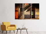 Leinwandbild 3-teilig Verlassene Treppe