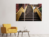 Leinwandbild 3-teilig Fabrik-Treppe