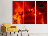 Leinwandbild 3-teilig Roter Sternenhimmel