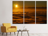 Leinwandbild 3-teilig Sonnenaufgang in der Natur