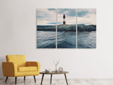 Leinwandbild 3-teilig Der Leuchtturm am Meer