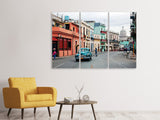 Leinwandbild 3-teilig Oldtimer Kuba