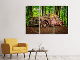 Leinwandbild 3-teilig Verlassener Oldtimer