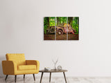 Leinwandbild 3-teilig Verlassener Oldtimer