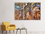 Leinwandbild 3-teilig Barocke Kirche