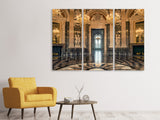 Leinwandbild 3-teilig Barocker Saal