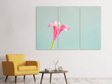 Leinwandbild 3-teilig Blumen Origami