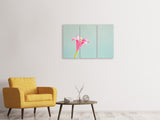 Leinwandbild 3-teilig Blumen Origami