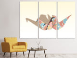 Leinwandbild 3-teilig Buntes Origami