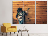 Leinwandbild 3-teilig Cooler Musiker