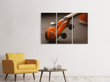 Leinwandbild 3-teilig Close up Geige