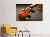 Leinwandbild 3-teilig Close up Geige