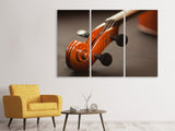 Leinwandbild 3-teilig Close up Geige