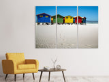 Leinwandbild 3-teilig Muizenberg Kapstadt