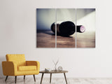 Leinwandbild 3-teilig Edler Rotwein
