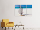 Leinwandbild 3-teilig Strandkunst