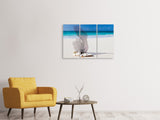 Leinwandbild 3-teilig Strandkunst