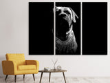 Leinwandbild 3-teilig Der Boerboel sw