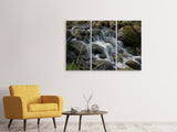 Leinwandbild 3-teilig Inspiration Wasserfall