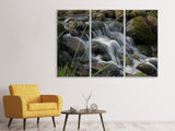 Leinwandbild 3-teilig Inspiration Wasserfall