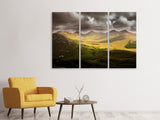 Leinwandbild 3-teilig Mystische Bergwelt