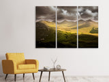 Leinwandbild 3-teilig Mystische Bergwelt
