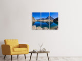 Leinwandbild 3-teilig Beruhigender Bergsee