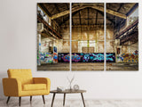 Leinwandbild 3-teilig Loft Graffiti