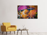 Leinwandbild 3-teilig Coole Wandbemalung
