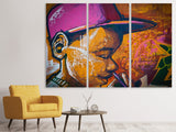 Leinwandbild 3-teilig Coole Wandbemalung