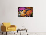 Leinwandbild 3-teilig Coole Wandbemalung