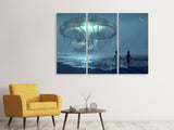 Leinwandbild 3-teilig Fantasie Wasserwelt