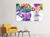 Leinwandbild 3-teilig Süsse Blaubeeren