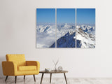 Leinwandbild 3-teilig Fantastischer Ausblick auf die Gipfel