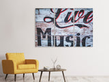 Leinwandbild 3-teilig Retro Holzwand