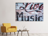 Leinwandbild 3-teilig Retro Holzwand