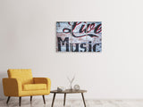 Leinwandbild 3-teilig Retro Holzwand