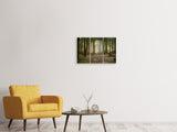 Leinwandbild 3-teilig Wald Lauf