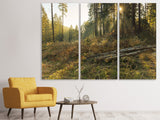 Leinwandbild 3-teilig Arbeiten im Wald