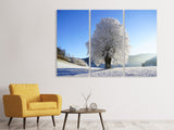 Leinwandbild 3-teilig Winter Märchen