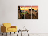 Leinwandbild 3-teilig Beeindruckendes Schloss