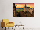 Leinwandbild 3-teilig Beeindruckendes Schloss
